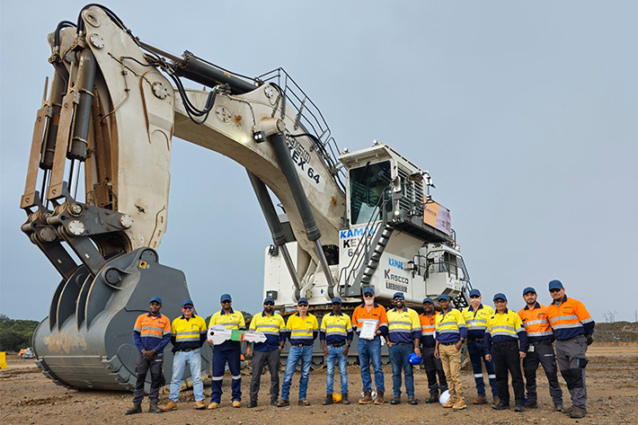 Two Liebherr R 9350 excavators delivered to Kascco in Zambia