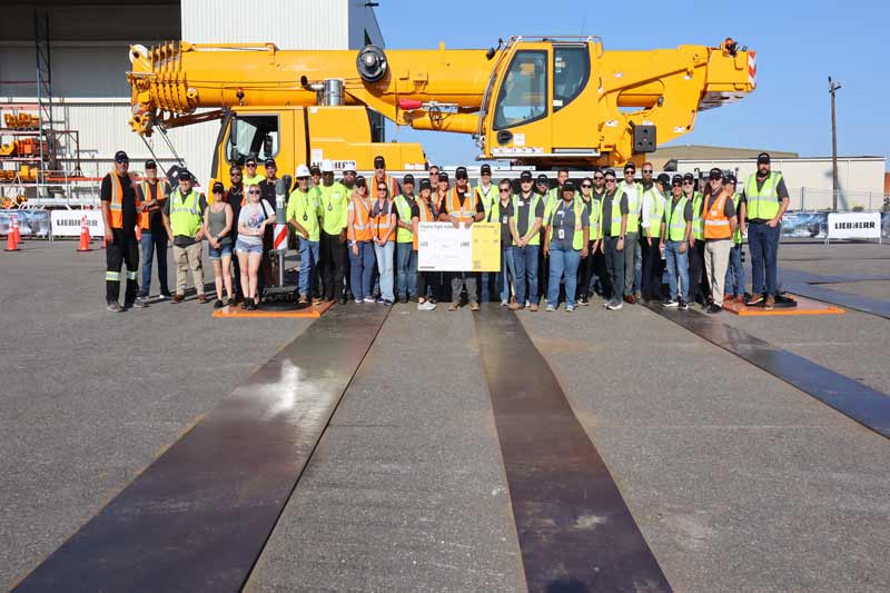 Liebherr USA, Co. hosts preliminary Game of Cranes for North America