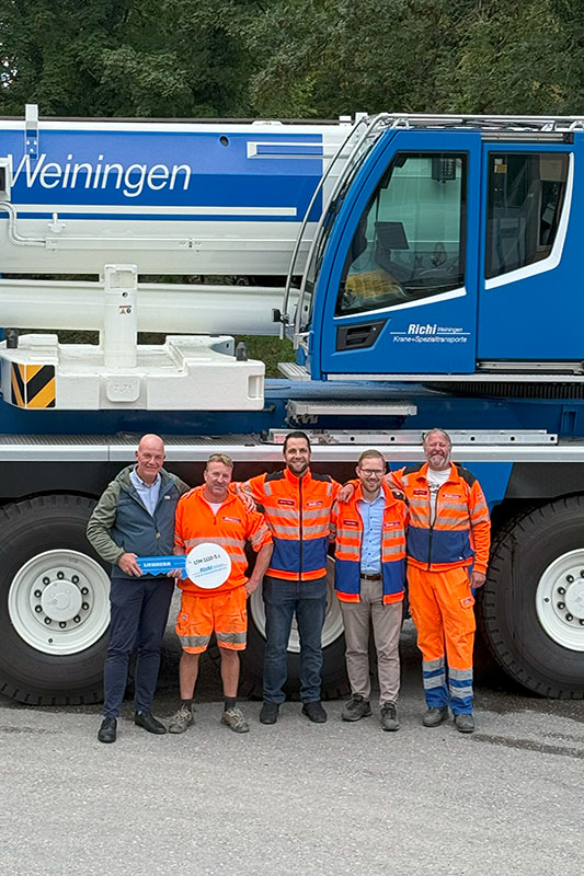 Leistungsstark und vielseitig: Richi AG investiert in Liebherr-Mobilkran LTM 1110-5.2