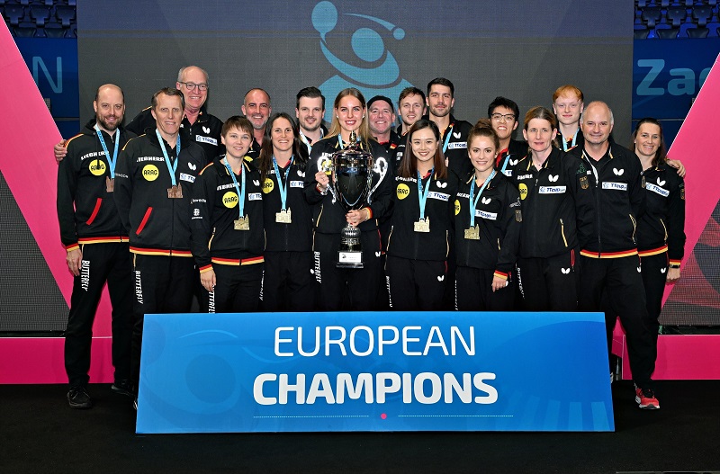 Tischtennis-Europameisterschaft: Gold und Bronze für DTTB-Teams