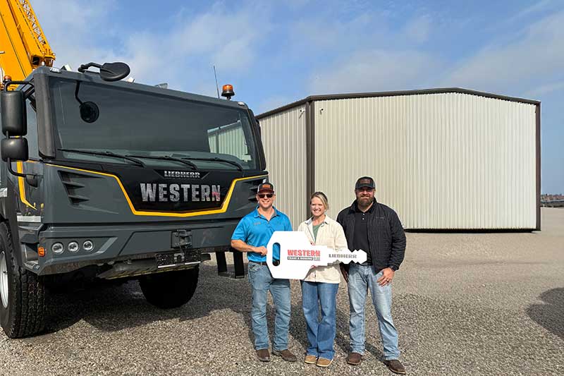 Western Crane & Rigging, Inc. receives delivery of Liebherr LTM 1100-5.3 mobile crane