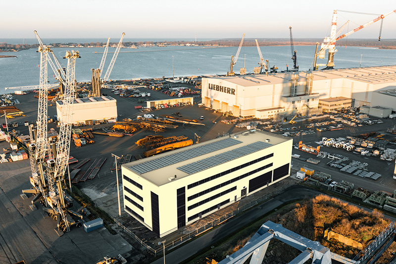 Spatenstich: Neue Werkhalle für das Liebherr-Werk Rostock