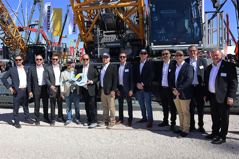 Liebherr delivers an LR 1400 SX to Groves Equipment Rental Co., Inc. at Conexpo 2026