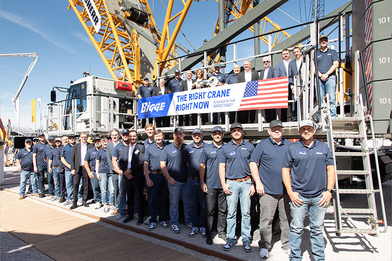 Liebherr celebrates Bigge’s 110-year anniversary with the delivery of multiple LR 1300.1 SX crawler cranes at Conexpo 2026