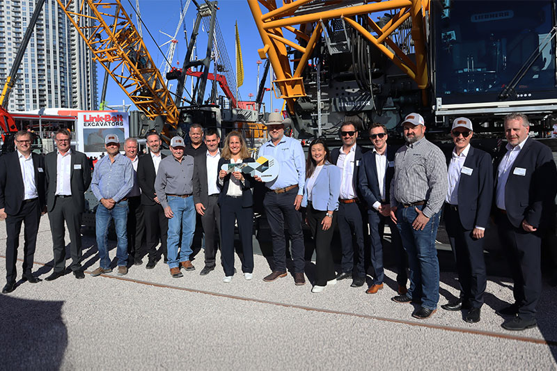 Orion Group Holdings takes delivery of a Liebherr LR 1300.1 SX crawler crane at Conexpo 2026
