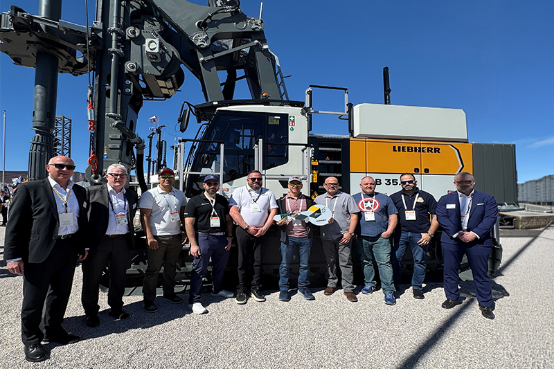 New York Concrete Corporation takes delivery of the first Liebherr LB 45.1 drilling rig in the USA with lattice extension at Conexpo 2026