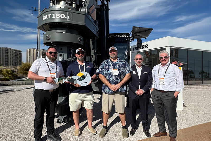 American Pile and Foundation, LLC receives a Liebherr LRB 19 piling and drilling rig at Conexpo 2026