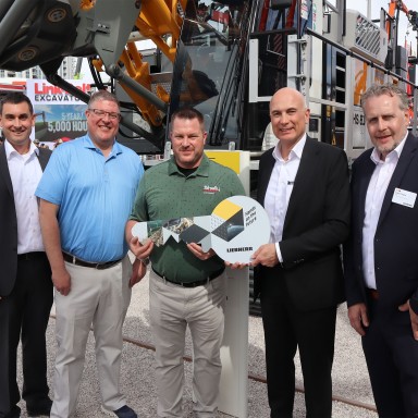 The Shelly Company receives delivery of a Liebherr HS 8200 dragline at Conexpo 2026.