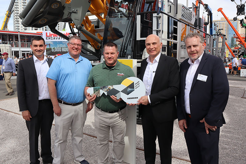 Liebherr delivers an HS 8200 duty cycle crawler crane to The Shelly Company at Conexpo 2026