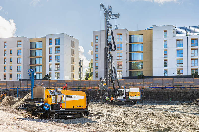LRB 19 from Liebherr: foundation for 1,000 flats on Poland’s coast