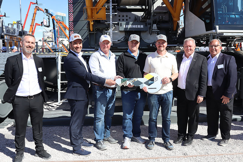 Traylor Bros., Inc. takes delivery of the Liebherr LR 1400 SX at Conexpo 2026