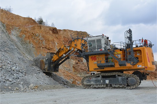 R 9350 E electric excavator delivered to Assarel copper mine