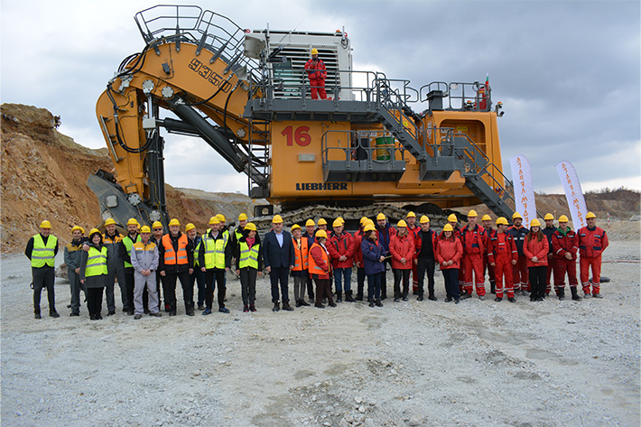 R 9350 E electric excavator delivered to Assarel copper mine