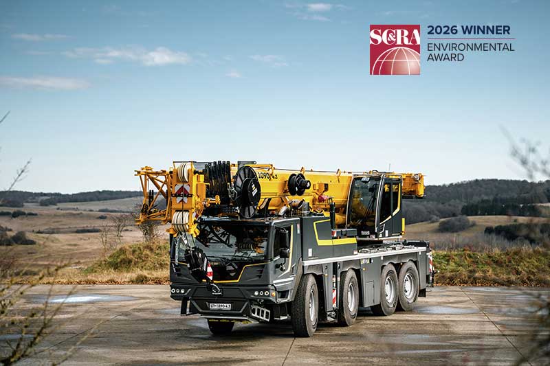 Liebherr USA, Co. mobile and crawler cranes receives environmental award from SC&RA