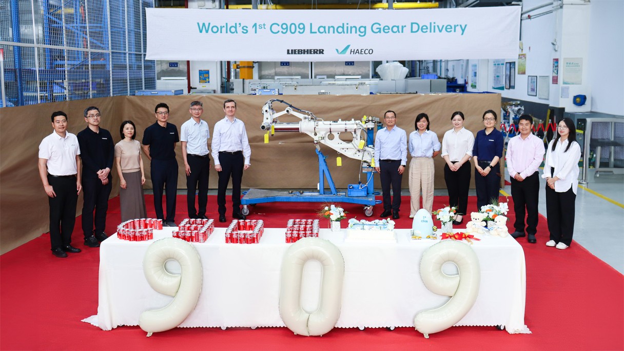 Premiere for Liebherr and HAECO: First landing gear overhaul for “Soaring Phoenix”