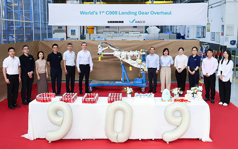 Premiere for Liebherr and HAECO: First landing gear overhaul for “Soaring Phoenix”