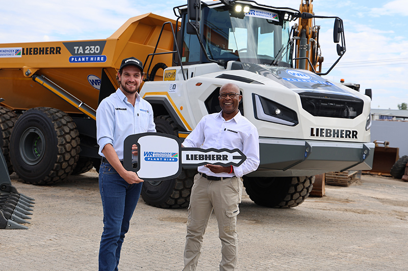 Windhoek Renovations Plant Hire takes delivery of the first Liebherr TA 230 in Namibia