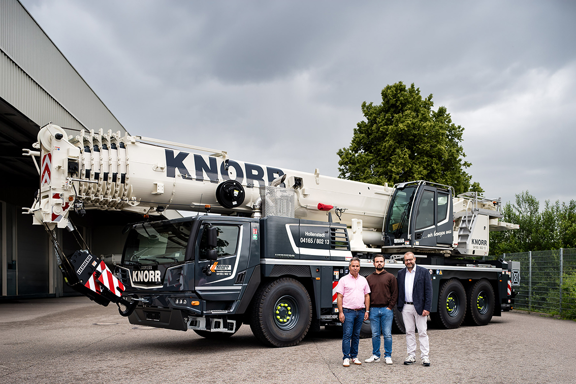 First Liebherr mobile crane for Knorr: LTM 1150-5.4 expands the fleet’s load capacity range