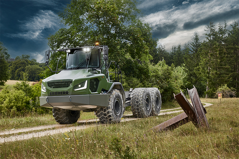 Liebherr earthmoving machines: A wide range of solutions for military and security infrastructure