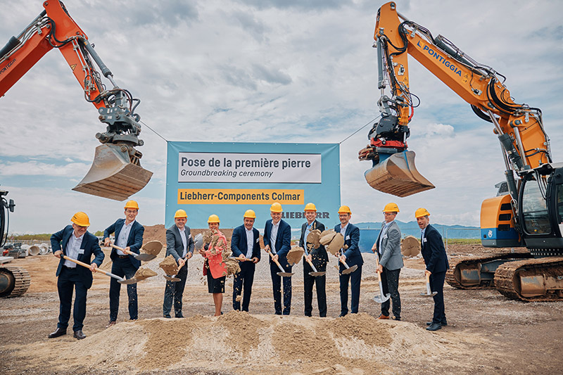 Liebherr-Components Colmar breaks ground on the extension of its combustion engines site