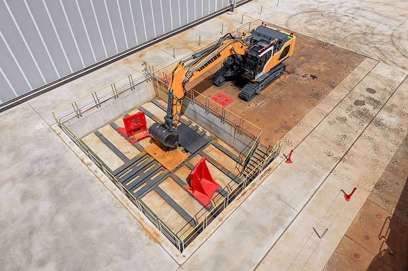 Liebherr is investing in a new test bench in Colmar to optimise its crawler excavators