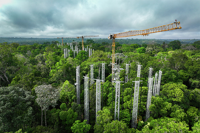 Liebherr cranes elevate climate science above the Amazon rainforest canopy
