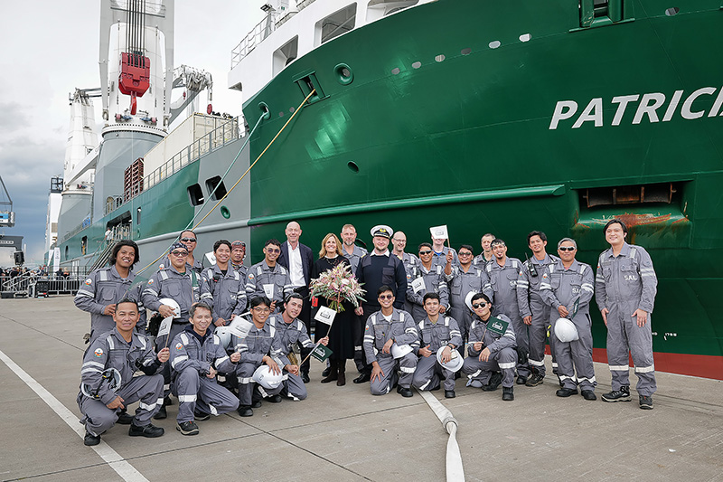 MV Patricia christened with all-electric heavy-lift capability