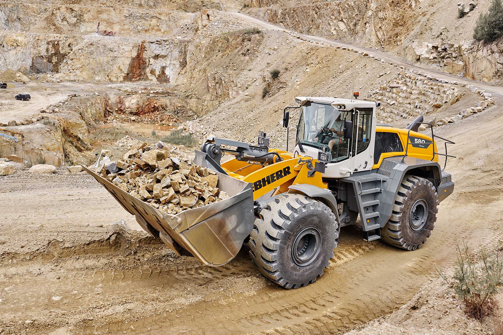 High-performance XPower wheel loaders from Liebherr at steinexpo 2026
