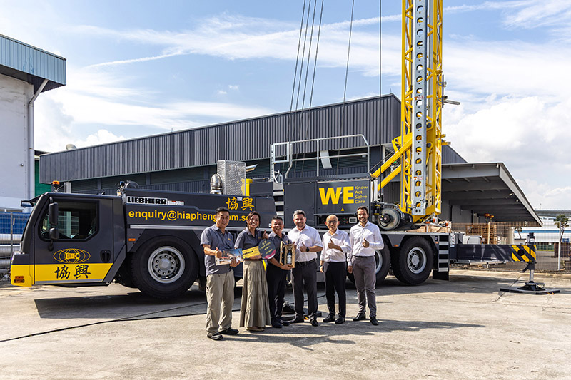For the construction sites of tomorrow: Hiap Heng enters the mobile construction crane market