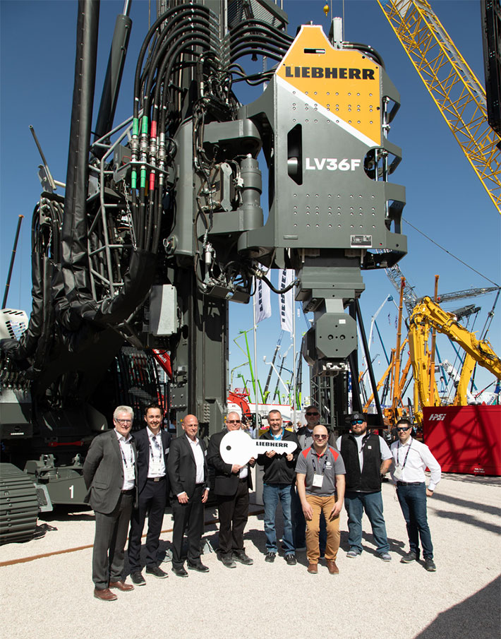Farrell Design-Build, Inc. acquires the LRB 23 piling and drilling rig at Conexpo 2023