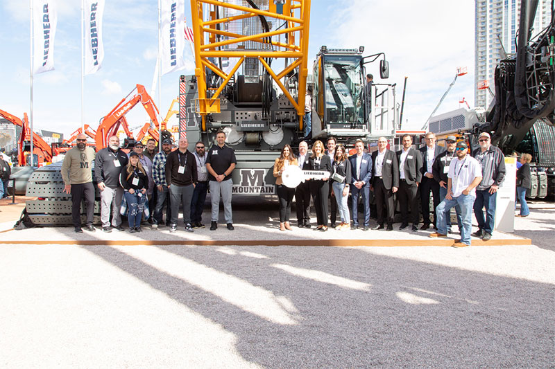 Mountain Crane takes delivery of the LR 1400 SX at Conexpo 2023 