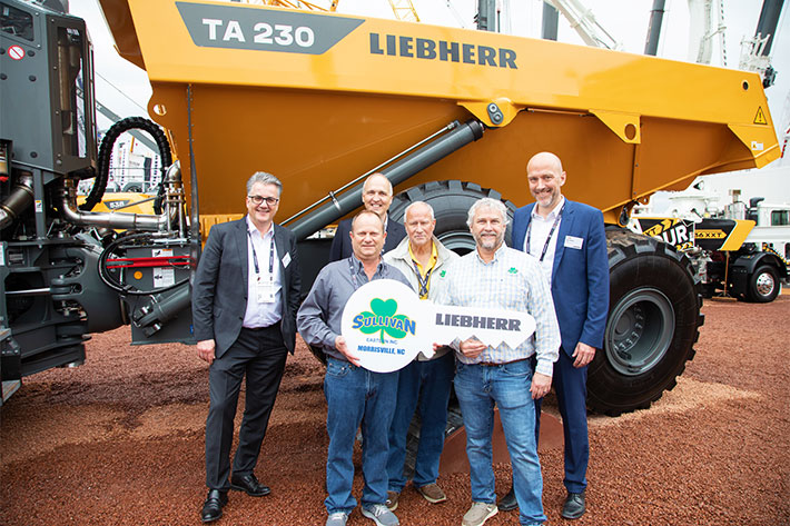 Sullivan Eastern, Inc. takes delivery of multiple Liebherr TA 230 articulated dump trucks