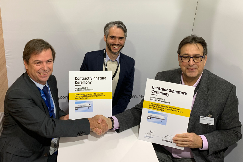 Liebherr-Aerospace and REVIMA team up for A350 Nose Landing Gear MRO