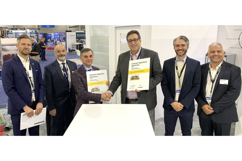 Liebherr and Aeroman sign heat exchanger maintenance services agreement