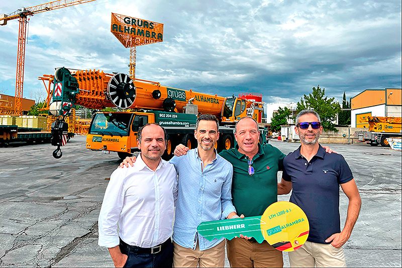 Grúas Alhambra takes delivery of first Liebherr LTM 1300-6.3 mobile crane on the Iberian Peninsula