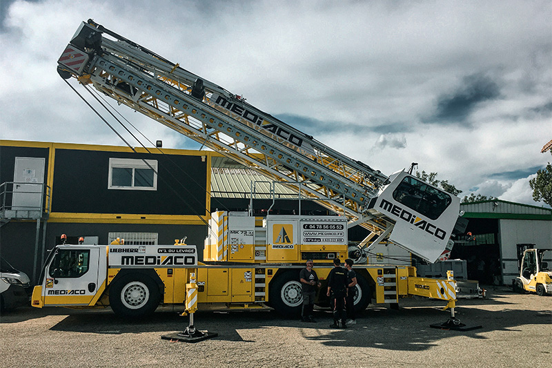Suite à cette nouvelle commande&nbsp;: Mediaco va bénéficier de la plus large flotte de grues MK Liebherr