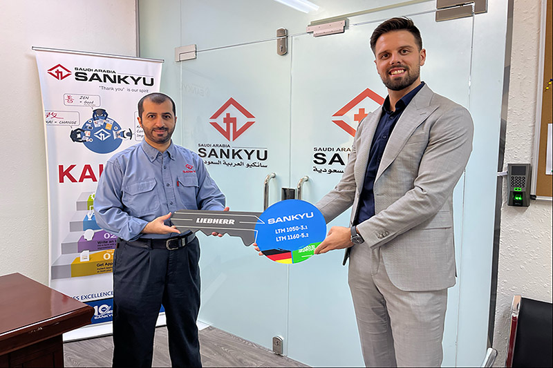 First Liebherr mobile cranes for Sankyu Saudi Arabia Co.