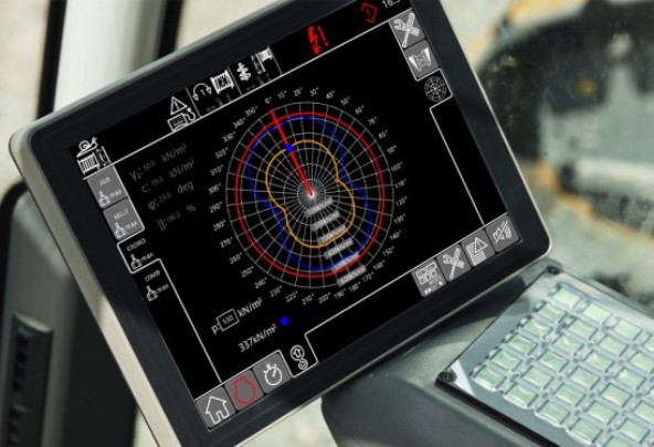 The ground pressure assistant constantly measures the exact position of all moving parts.