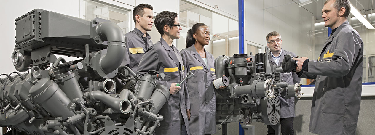 Gas engine training at the training center in Bulle