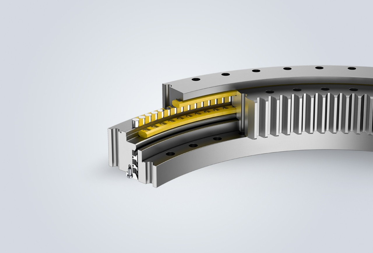 A rendering of a slewing bearing by Liebherr