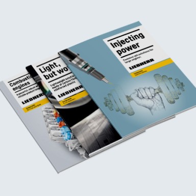 Three different Liebherr brochures