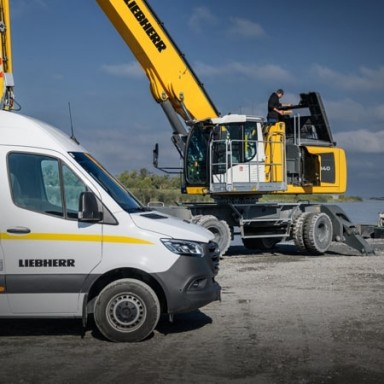 liebherr service materialumschlagmaschine