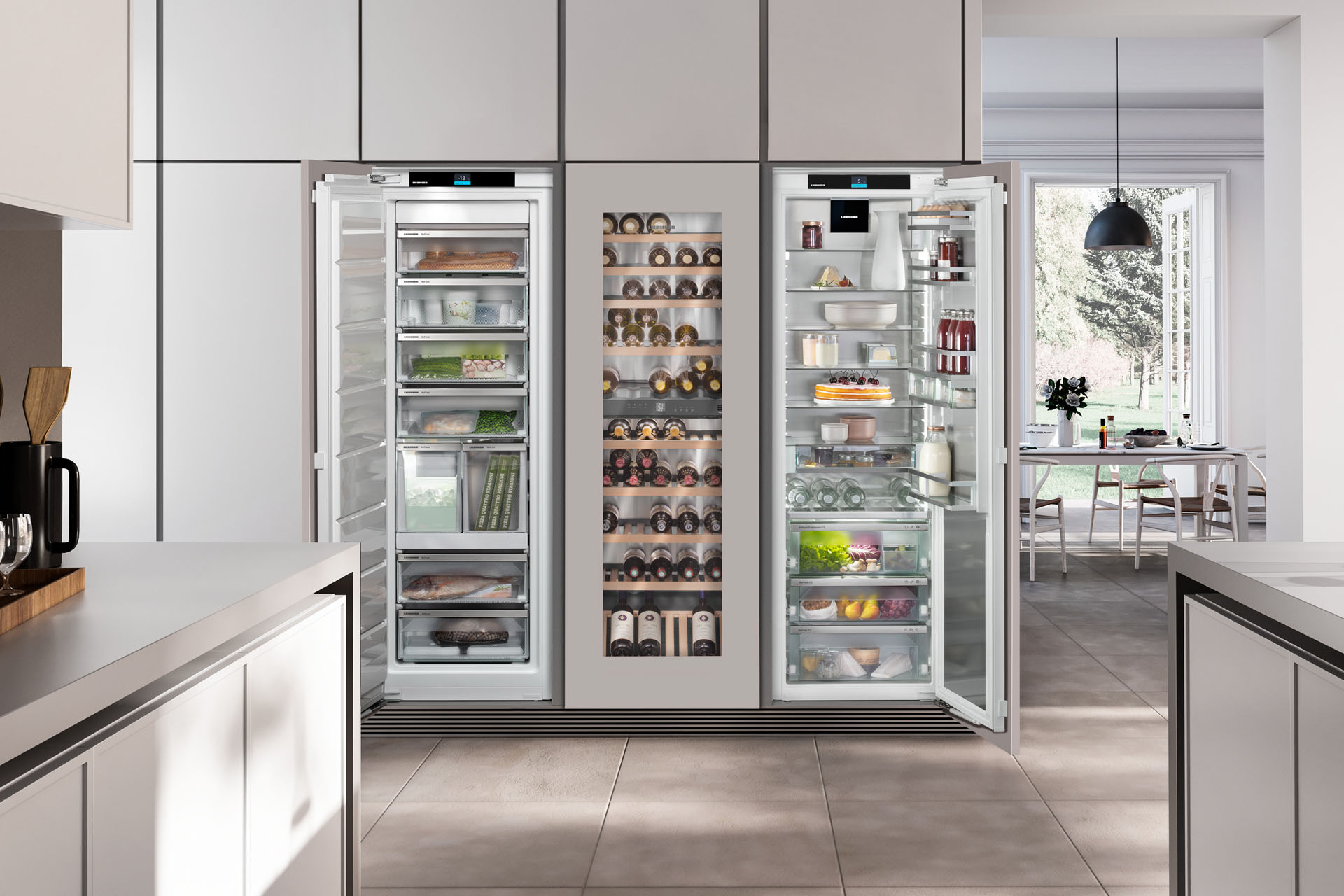 fully integrated built in refrigerator freezer wine irbh5170 sifnh5188 ewtdf3553 liebherr