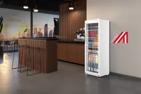 Getränkekühlschrank in einer Bar