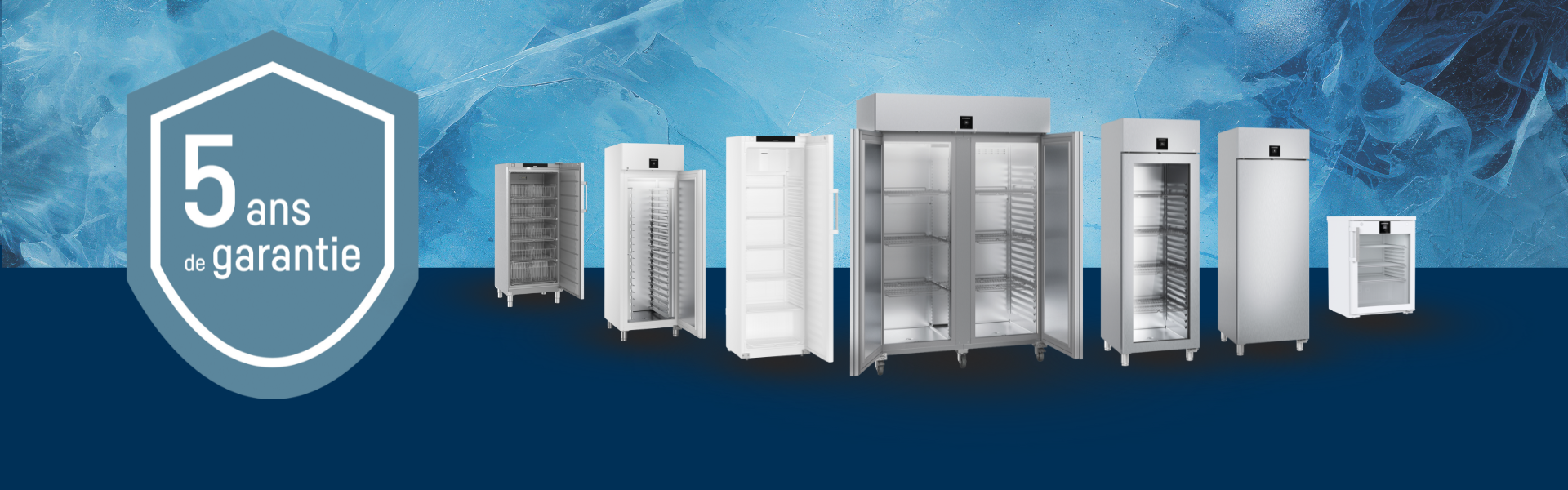 5 ans de garantie sur la gamme restauration et boulangerie Liebherr réfrigérateurs et congélateurs 5 ans de garantie sur une sélection d'appareil Liebherr