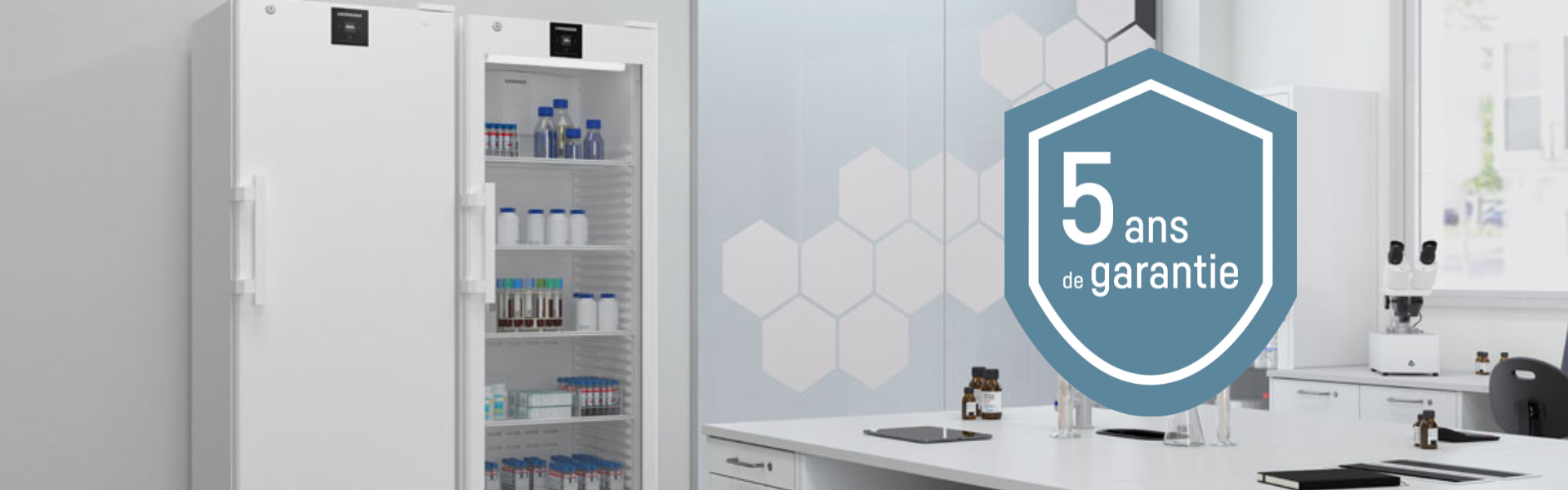 Garantie 5 ans appareils scientifique Liebherr Atelier scientifique avec appareil de froid Liebherr