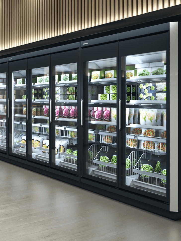 large fridge in a shopping hall