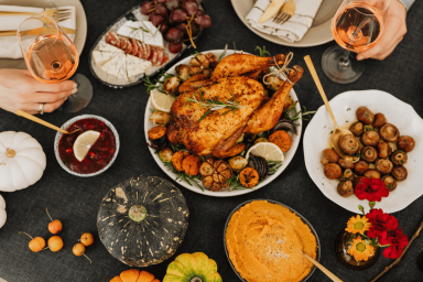 Variety of food on a table