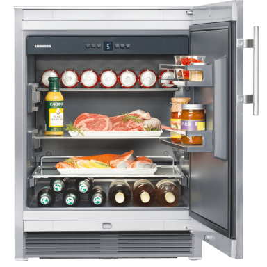 open door outdoor fridge 