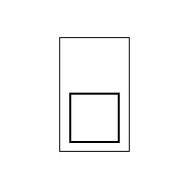 rectangle with a square inside